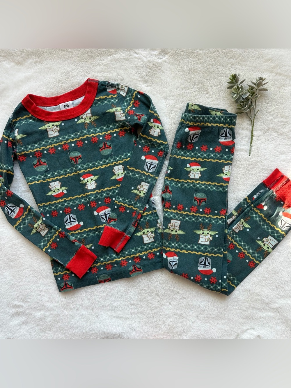 Hanna Andersson | NWOT - Star Wars|Mandalorian Long John PJs - Size 6/7